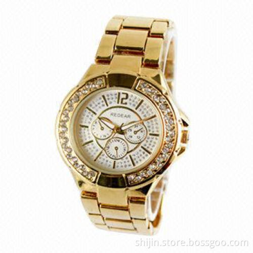 Metal Alloy Quartz Watch with Japan Movement IPG Custom